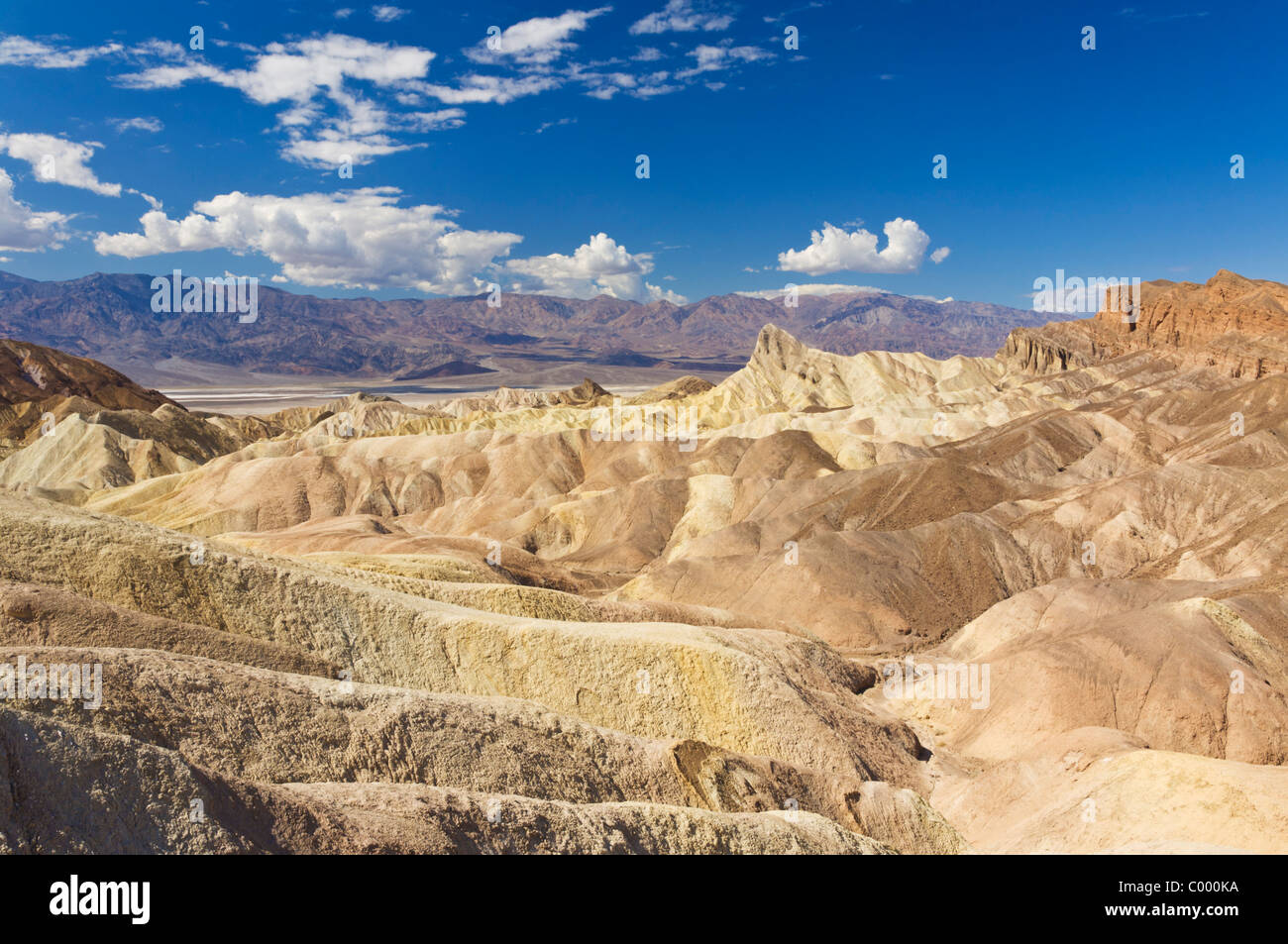 Manly Beacon à Furnace Creek, Zabriskie Point, Death Valley National Park, California, USA Banque D'Images