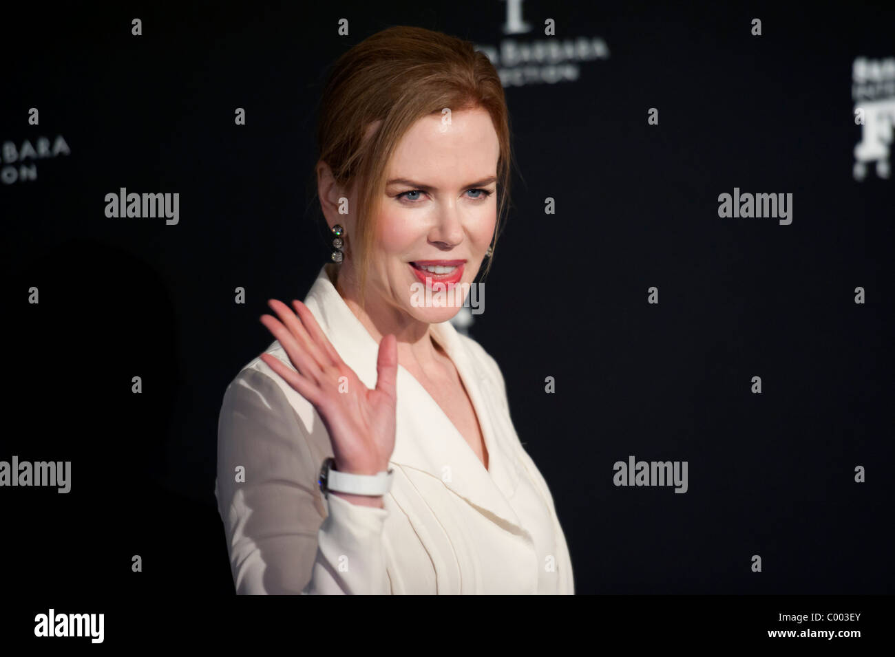 Oscar prête-nom et ancienne lauréate, Nicole Kidman, sur le tapis rouge Banque D'Images