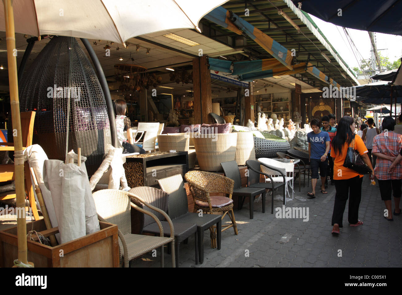 Marché de Chatuchak au magasin de meubles Banque D'Images