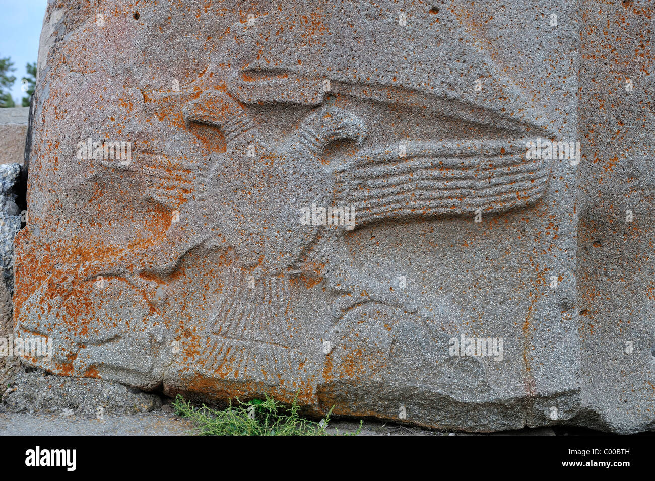 Aigle bicéphale sur le Sphinx porte, Alacahöyük, Turquie 101002 38566  Banque D'Images