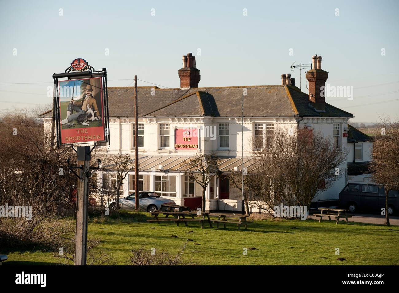 Le pub sportif sealter gastropub Michelin star restaurant Whitstable Kent UK Banque D'Images
