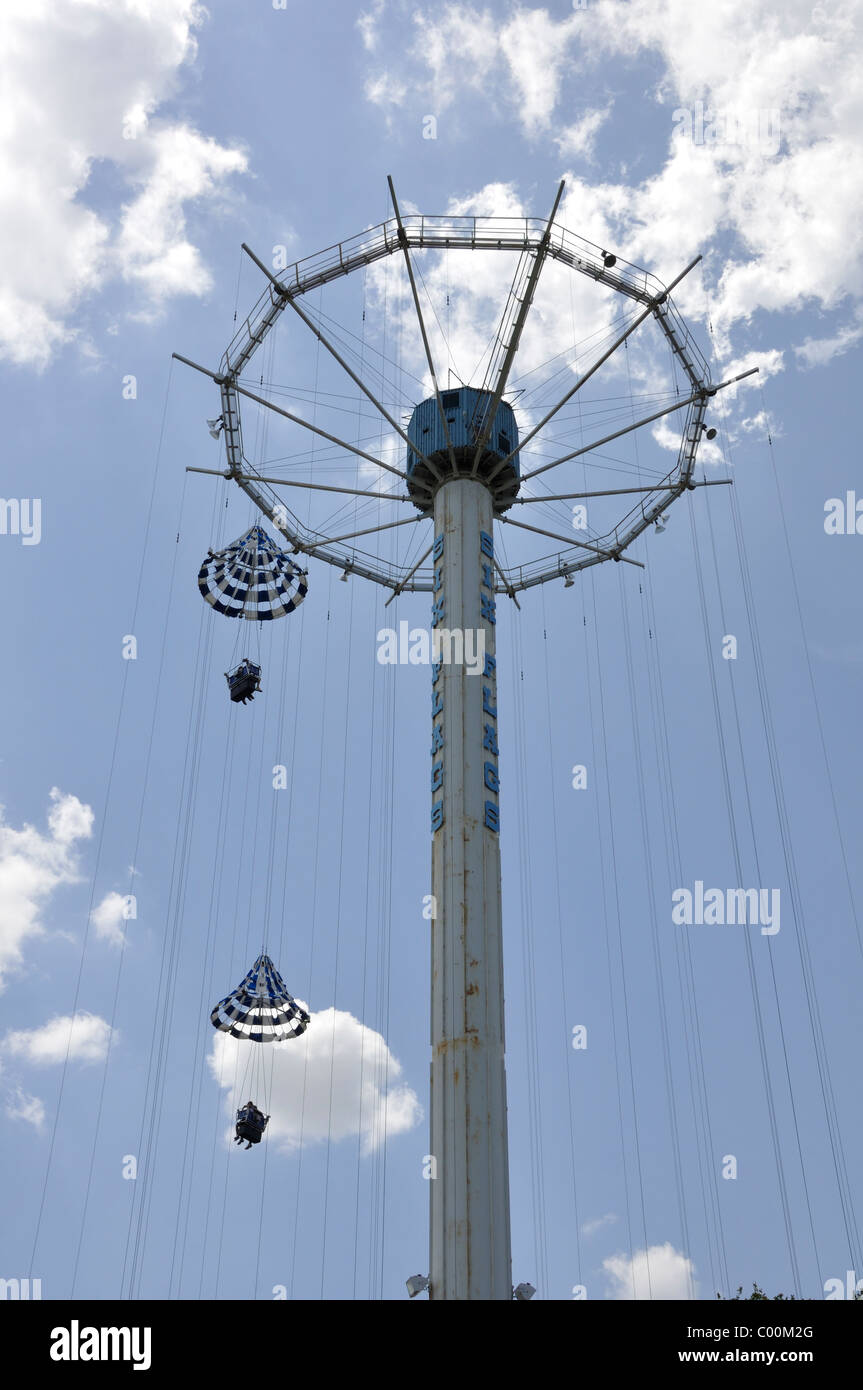 Six Flags Over Texas, parc d'Arlington - Fort Worth, Texas, USA - Le plus ancien, d'origine, Six Flags park Banque D'Images
