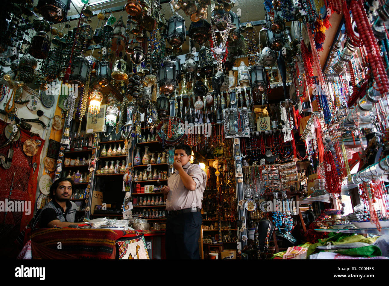 Bead shop à Aqaba, Jordanie. Banque D'Images