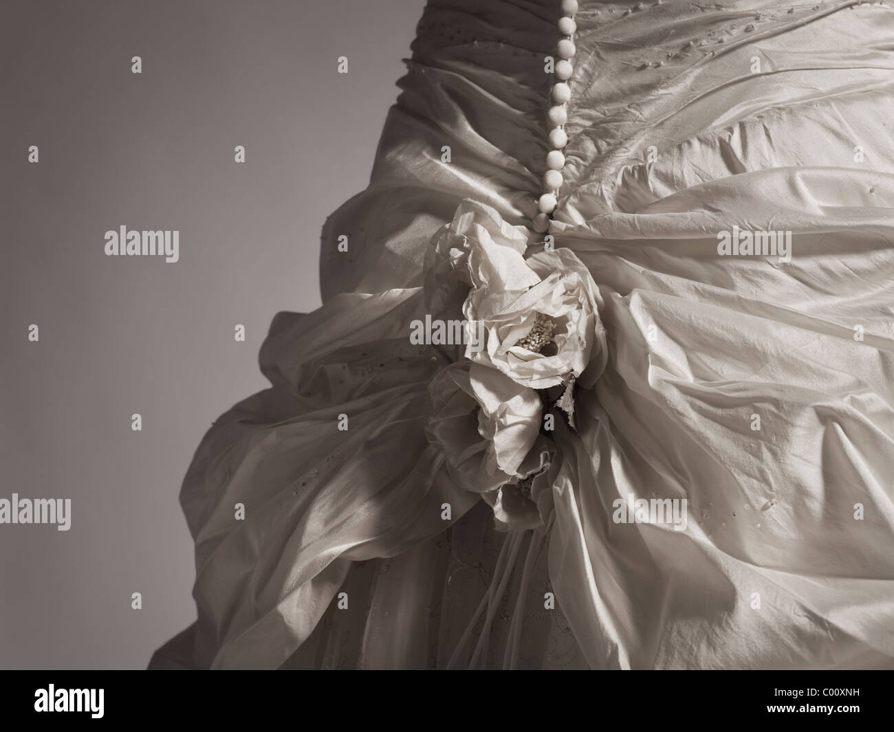 Robe de mariage par Ian Stuart photographié dans le studio Banque D'Images