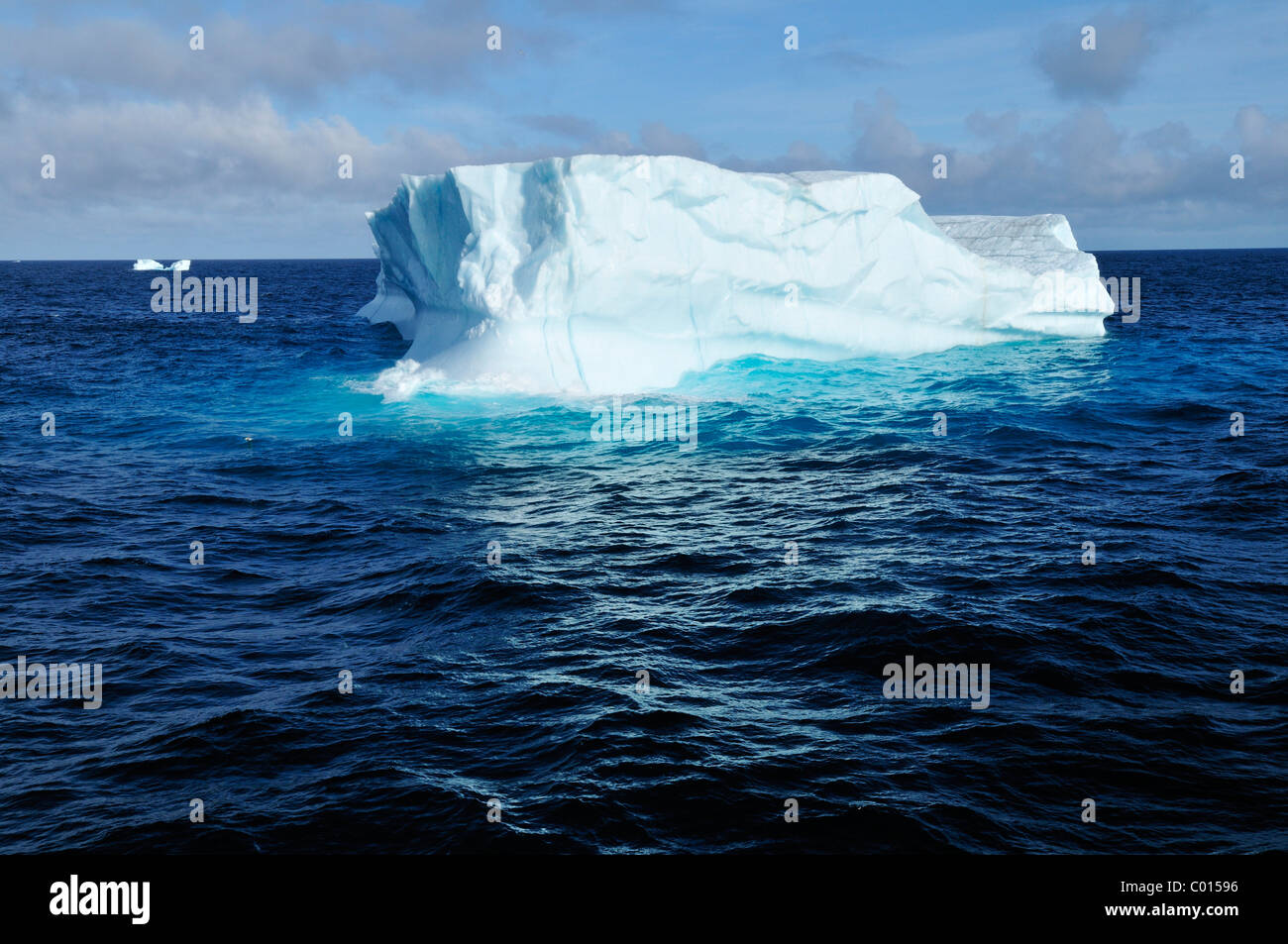 Iceberg au détroit de Davis au large de l'île de Baffin, Nunavut, Canada, Arctic Banque D'Images