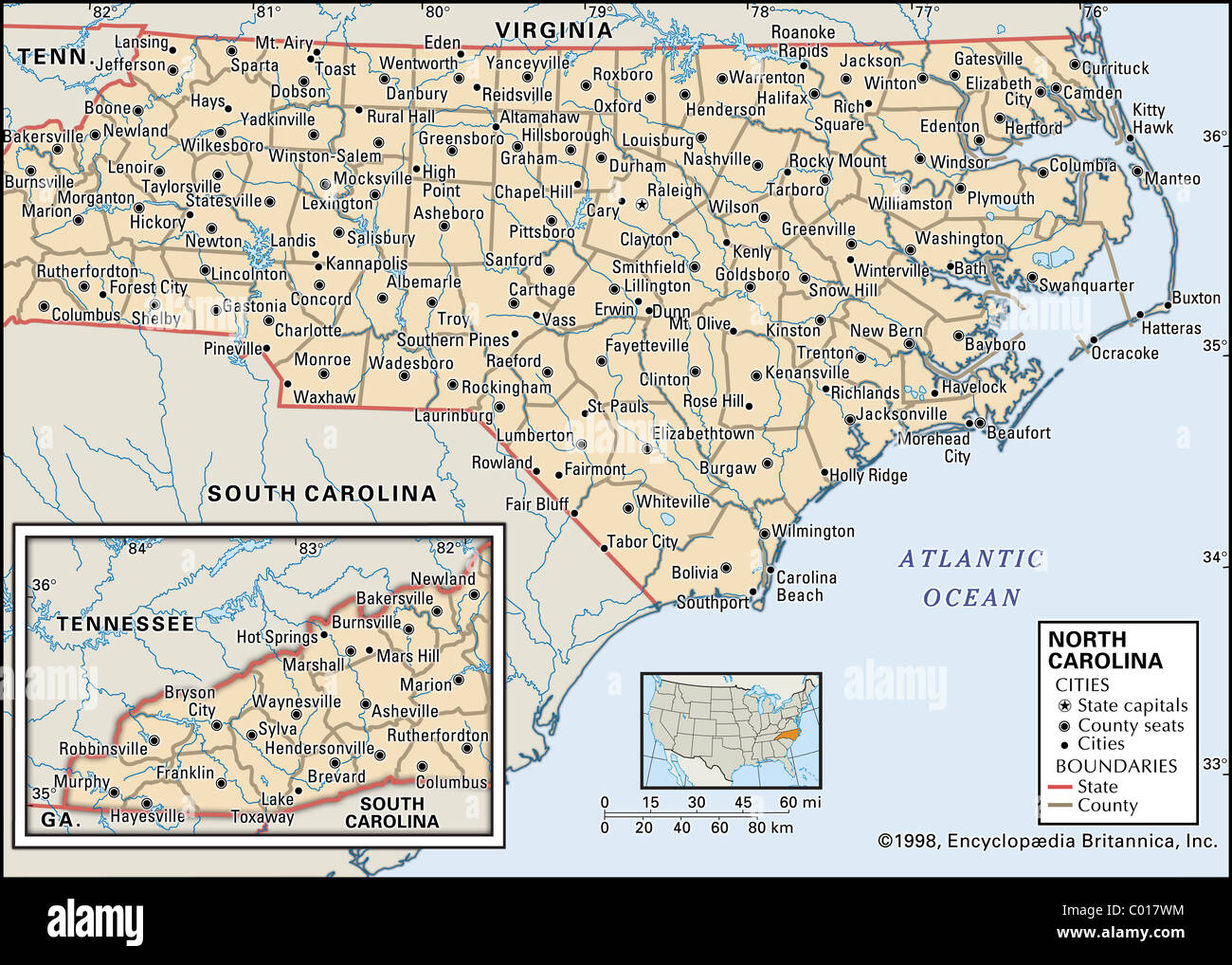 Map political north america Banque de photographies et d’images à haute résolution Alamy