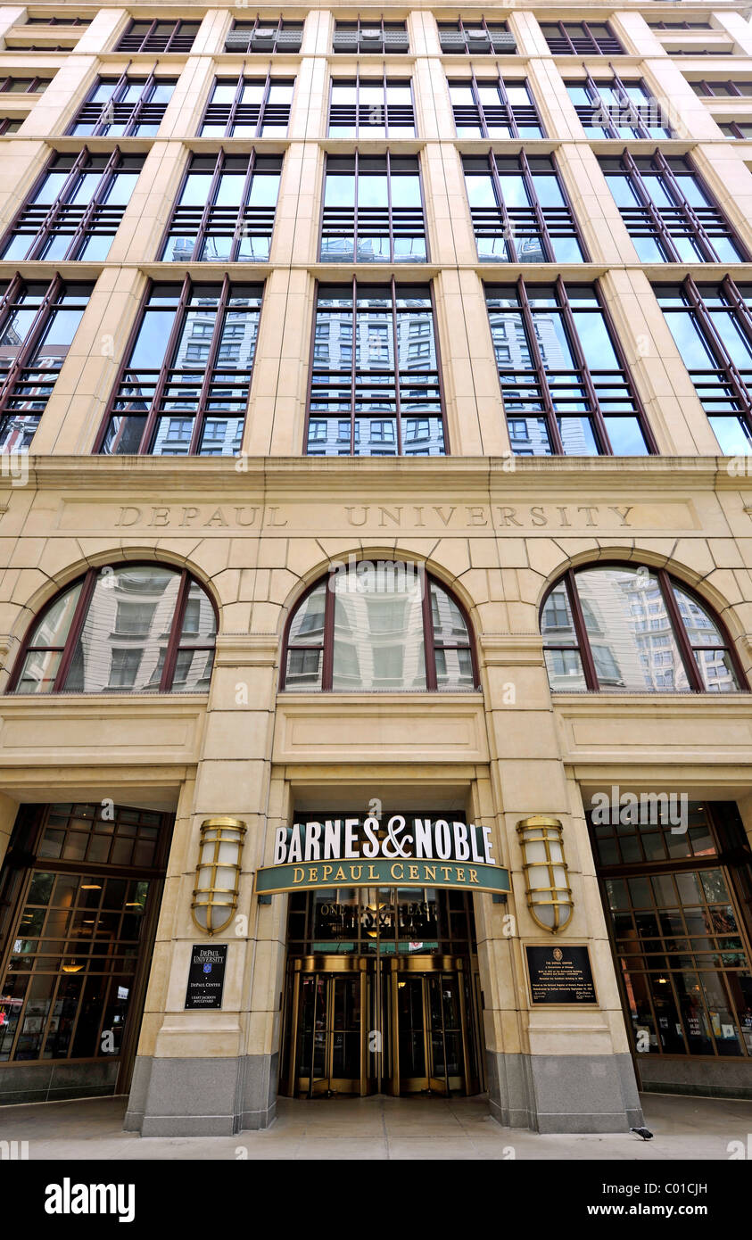 Barnes & Noble Book Store, Centre DePaul, DePaul University, Chicago, Illinois, États-Unis d'Amérique, USA Banque D'Images