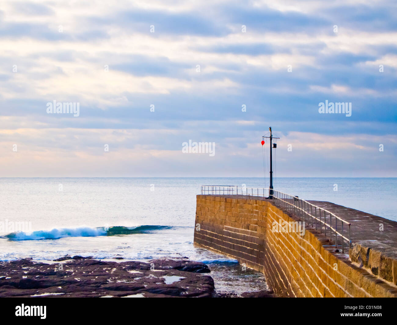 Jetée de Porthleven Cornwall England UK Banque D'Images