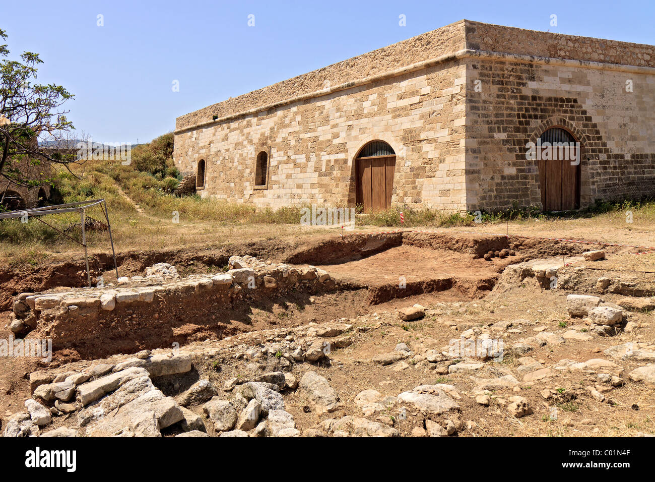 La Grèce la Crète Rethymnon Fortezza Le Cavalier Banque D'Images