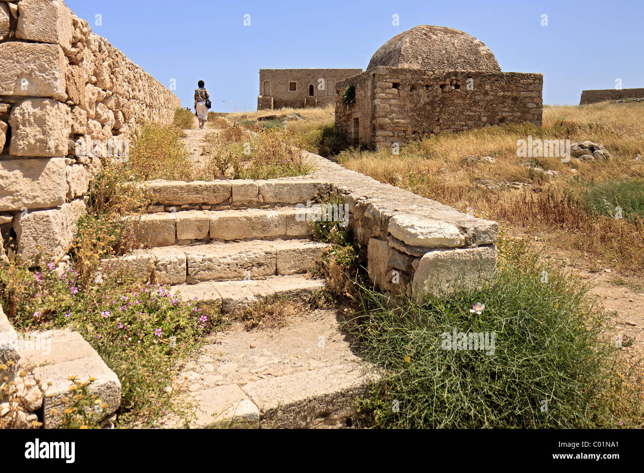 La Grèce la Crète Rethymnon à l'intérieur de la Fortezza Banque D'Images