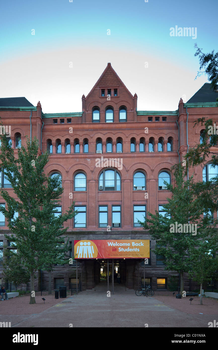 Bâtiment principal, Institut de technologie de l'Illinois, Chicago, USA Banque D'Images