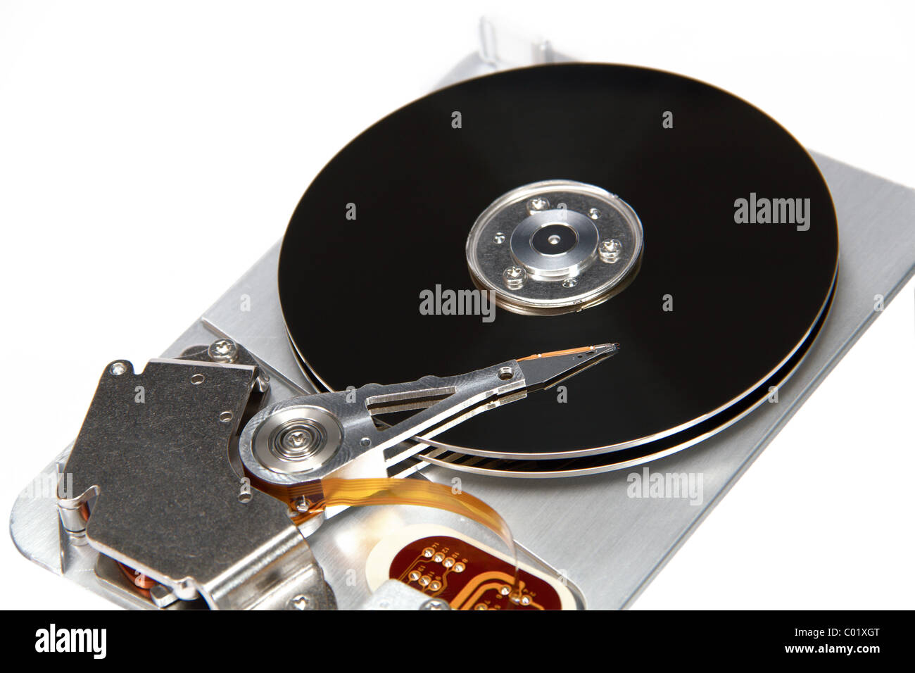 L'image disque dur, isolé sur fond blanc Banque D'Images