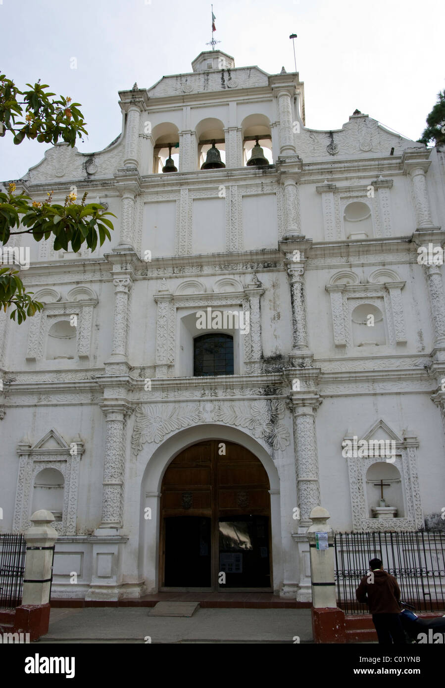 Le Guatemala. Baja Verapaz. Ville de Salamá. Église de San Mateo. Banque D'Images