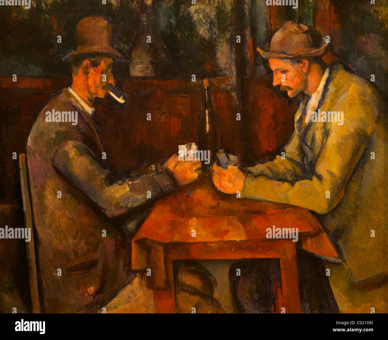 Joueurs de cartes, vers 1892-1896, Paul Cezanne, Courtauld Gallery, Somerset House, Londres, Angleterre, Royaume-Uni, France, FR Banque D'Images