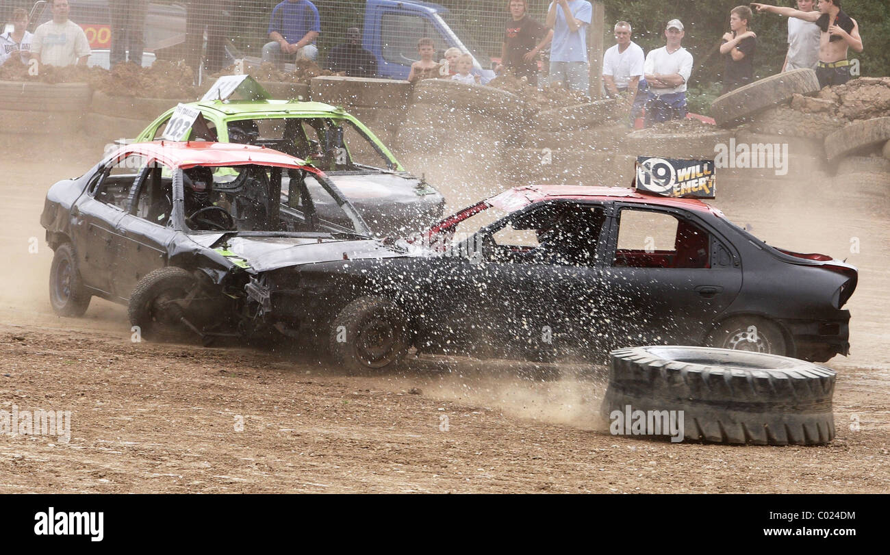 Banger racing Banque D'Images