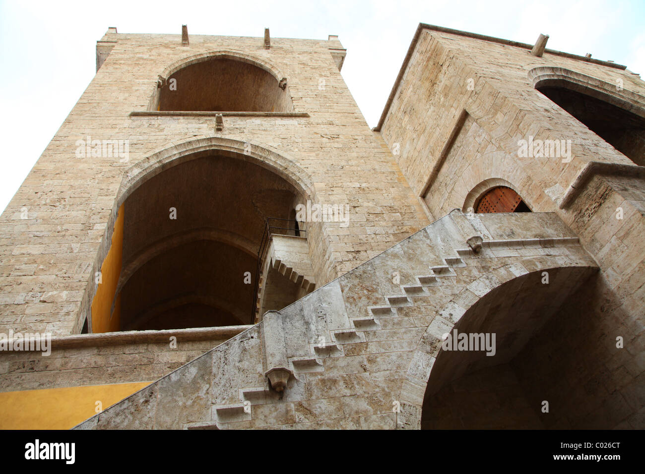Torres de Quart tours médiévales à Valence Espagne Banque D'Images