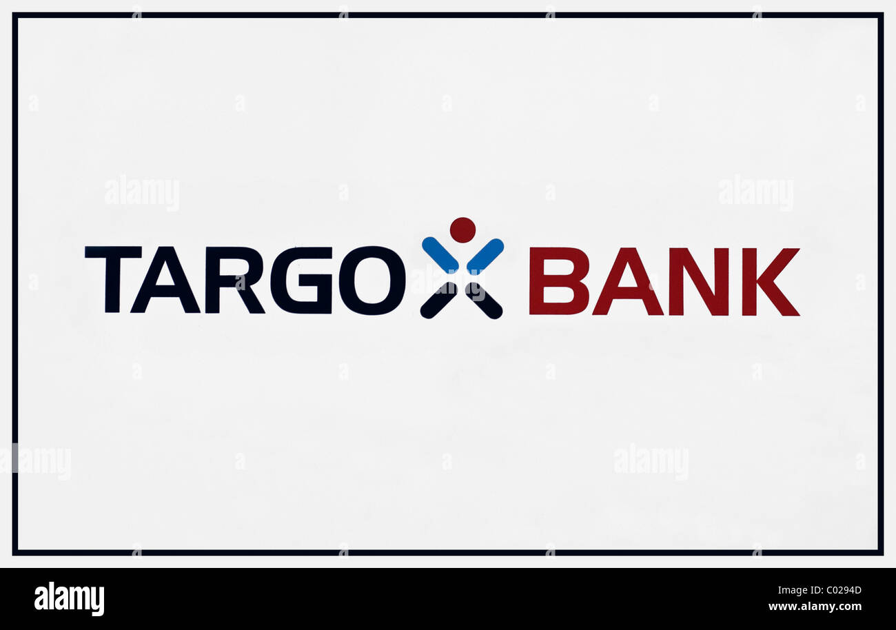 Logo et lettrage, Targo Bank Banque D'Images