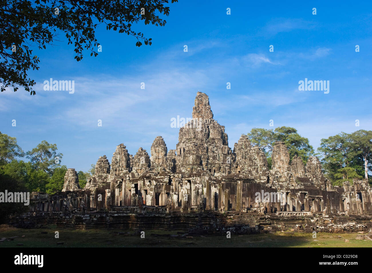 Temple Bayon, temples d'Angkor, Siem Reap, Cambodge, Indochine, Asie du sud-est Banque D'Images