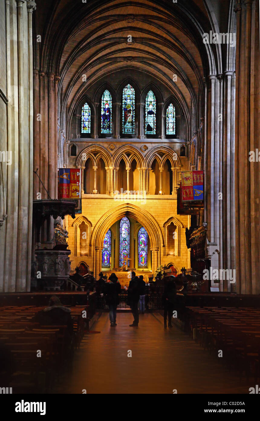 Intérieur de la Cathédrale St Patrick. Irlande Dublin Banque D'Images