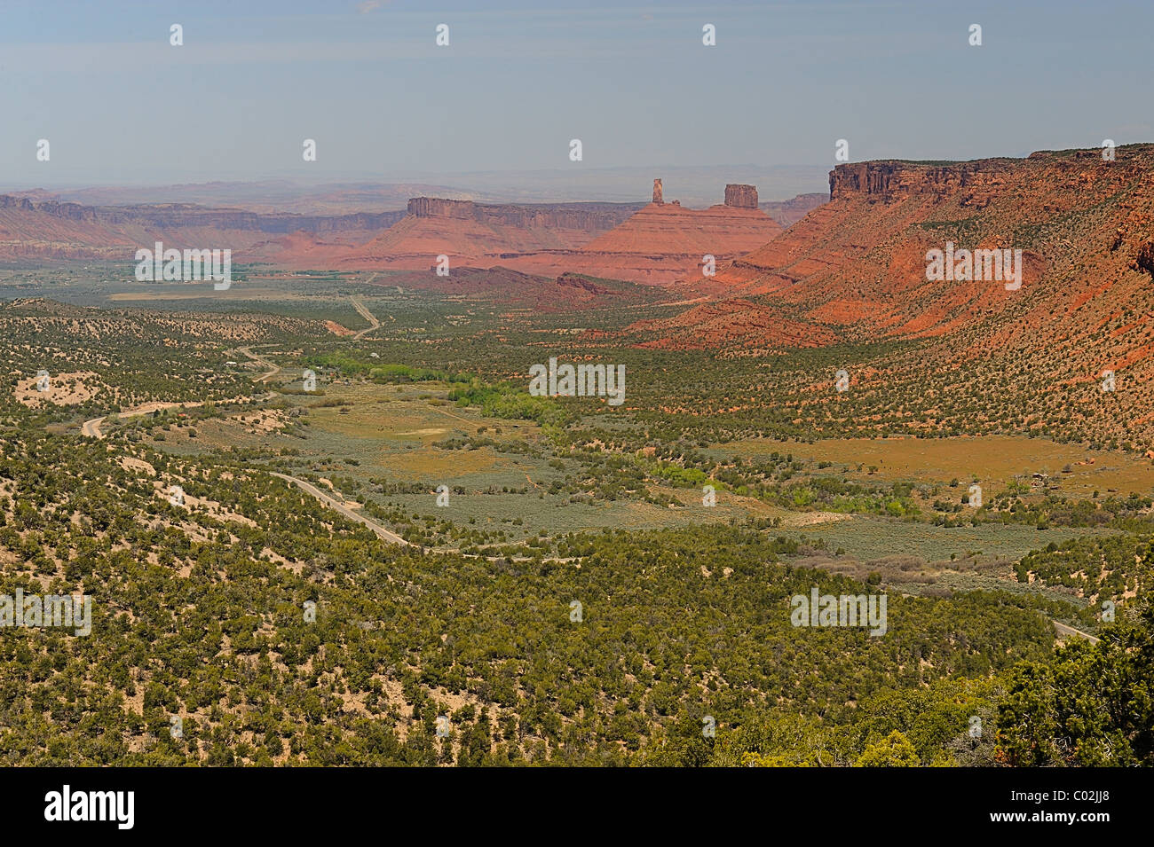 Château vallée près de Moab, États-Unis Banque D'Images