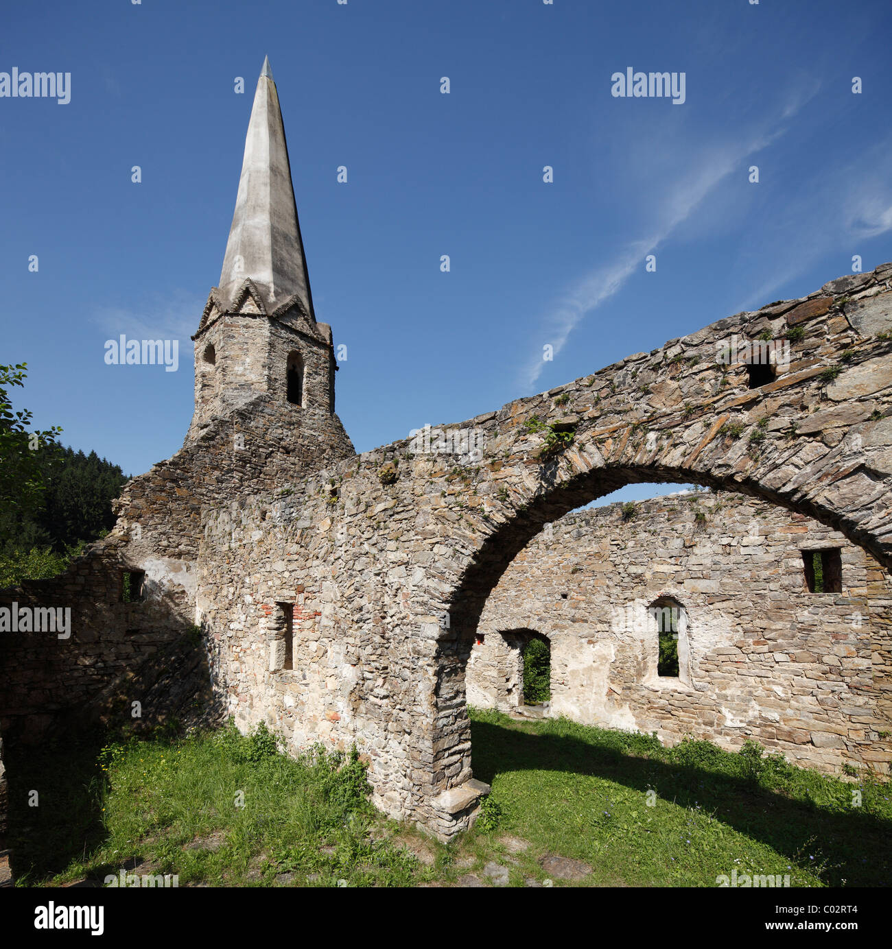 Gossam château église St Pankratius, Melk, Wachau, Waldviertel, Basse Autriche, Autriche, Europe Banque D'Images