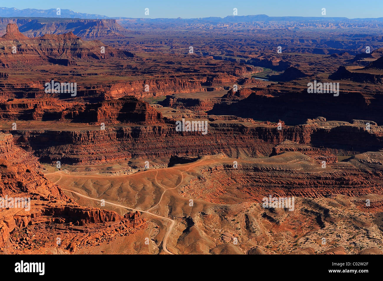 Canyonlands National Park, Île dans le ciel, près de Moab, États-Unis Banque D'Images