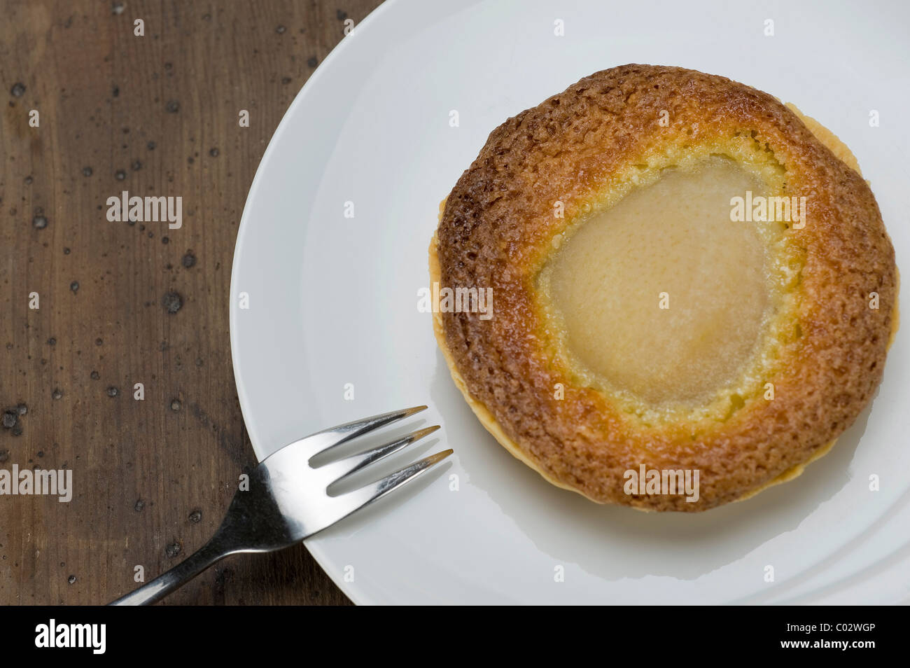 Tartelette Bourdaloue le nom d'une pâtisserie parisienne, pâtisserie, crème d'amandes, poire Banque D'Images