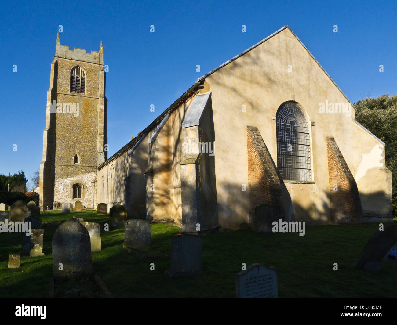 Eglise St Mary à Silloth-prochain-la-mer sur la côte de Norfolk. Banque D'Images