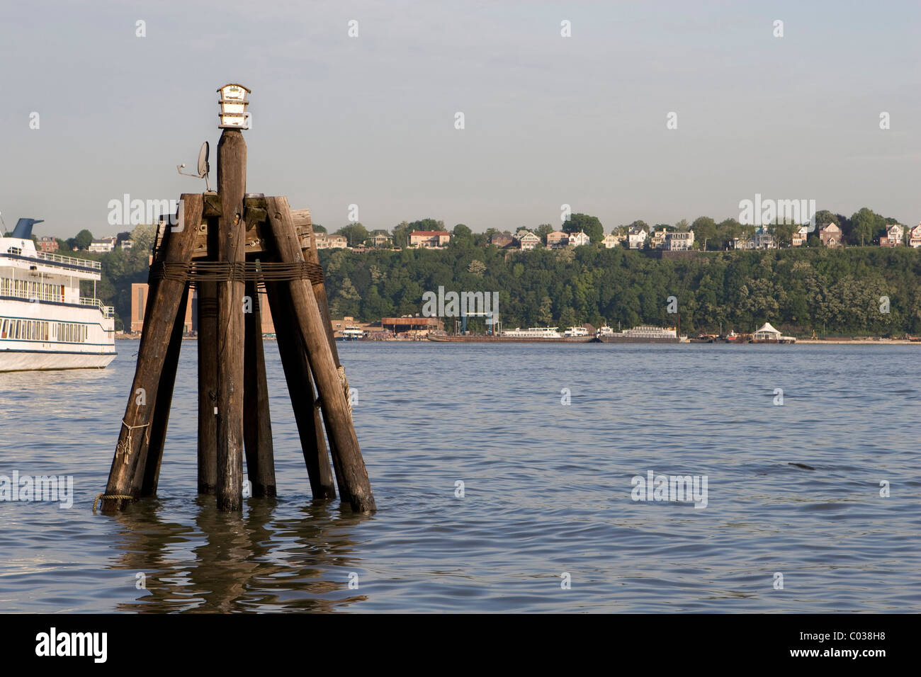 Cabane sur l'Hudson River Banque D'Images