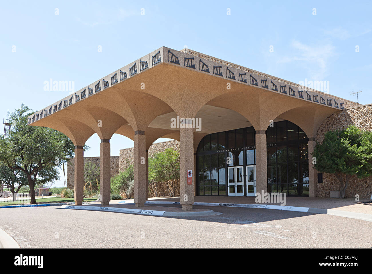 Entrée du bassin permien Petroleum Museum Midland Texas USA Banque D'Images