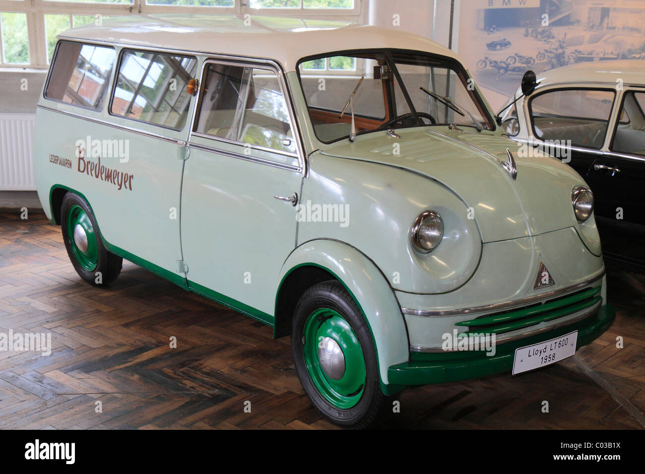 Lloyd LT600 camion de livraison, construit en 1958, l'ErfinderZeiten : Auto- und Uhrenmuseum, temps d'Innovateurs : Musée des voitures et des horloges Banque D'Images