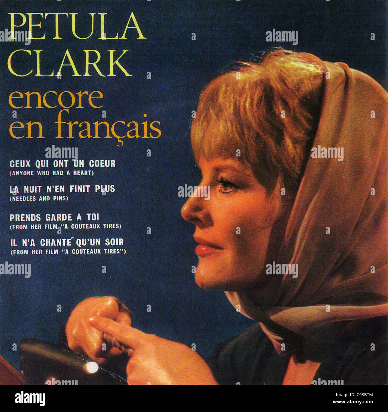 PETUL UN CLARK et chanteuse actrice du film qui a fait de nombreux enregistrements en français, italien et allemand Banque D'Images
