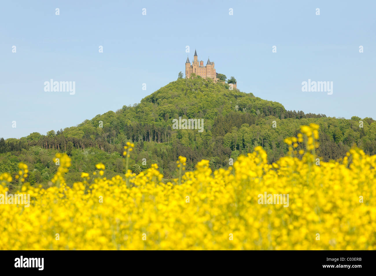 Le château de Burg Hohenzollern, Hechingen, Bade-Wurtemberg, Allemagne, Europe Banque D'Images