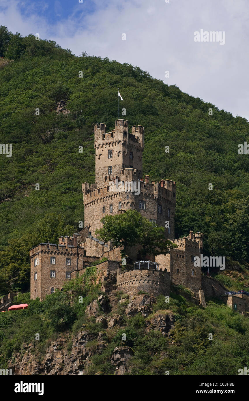 Burg Château Sooneck, Patrimoine Mondial de l'UNESCO Paysage culturel de la vallée du Haut-Rhin moyen, Bingen, Rhénanie-Palatinat Banque D'Images