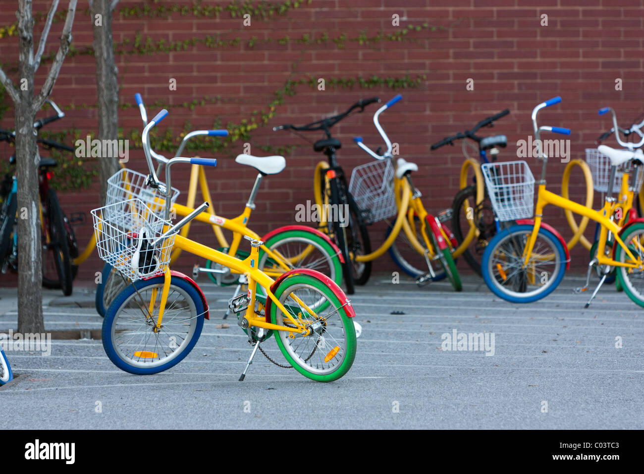 Le campus de Google, le géant de haute technologie dans la Silicon Valley, CA. Banque D'Images
