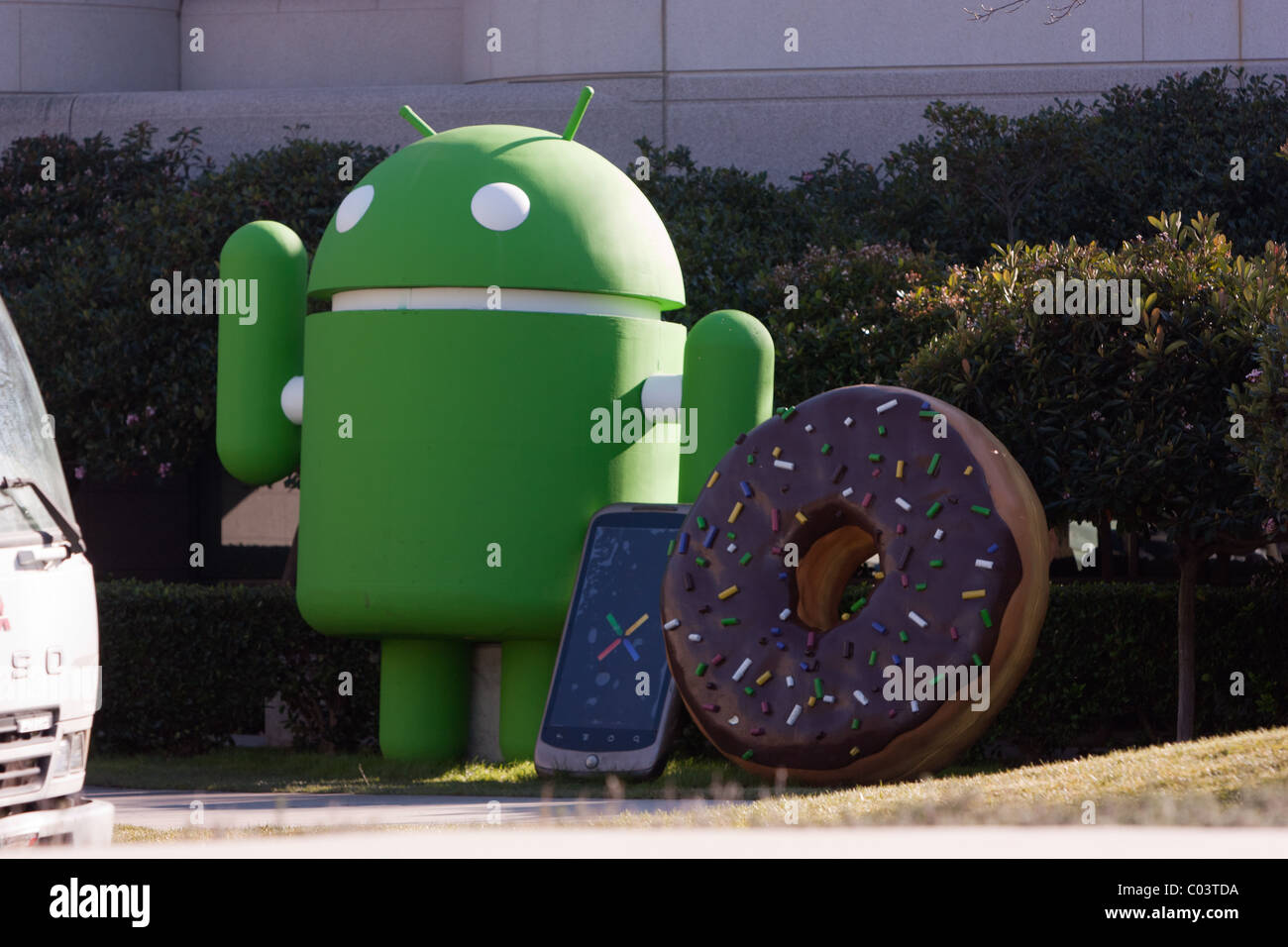 Le campus de Google, le géant de haute technologie dans la Silicon Valley, CA. Banque D'Images