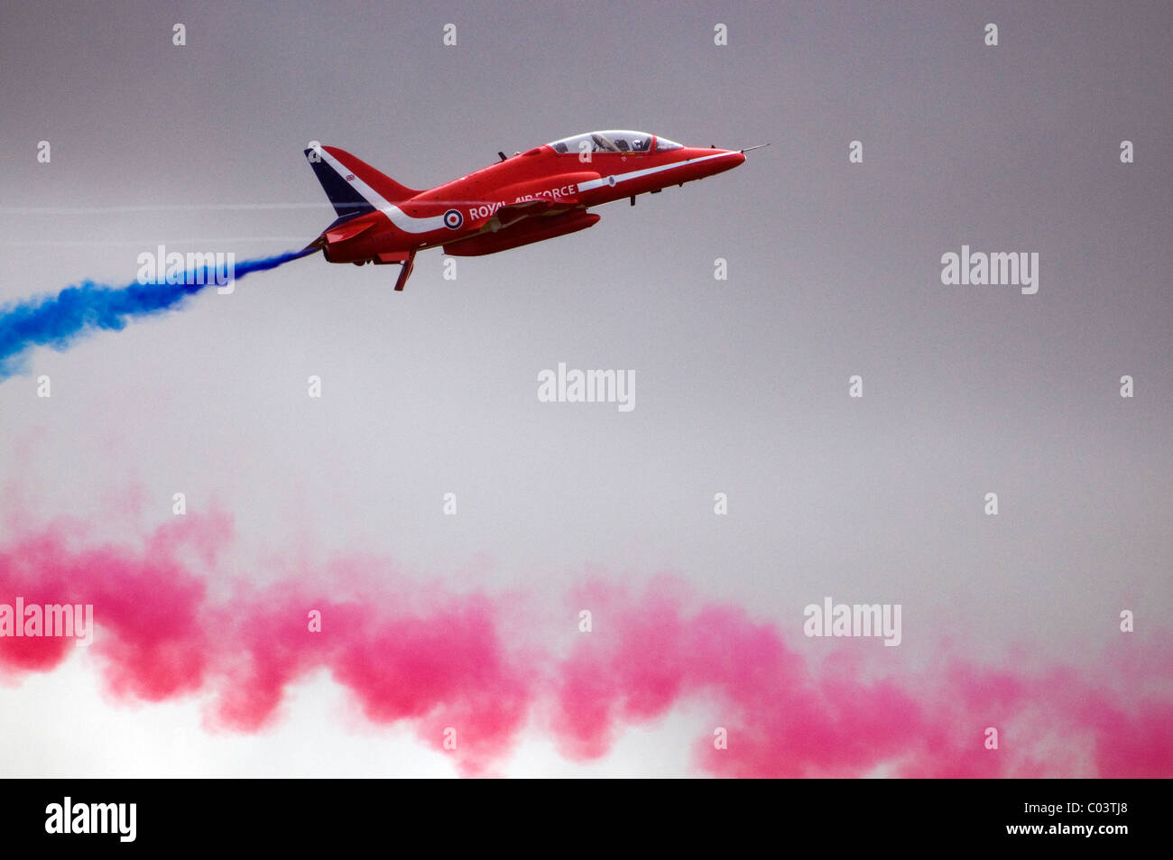 Close up d'un seul plan d'affichage à l'équipe des flèches rouges raf leuchars airshow ecosse septembre 2010 Banque D'Images