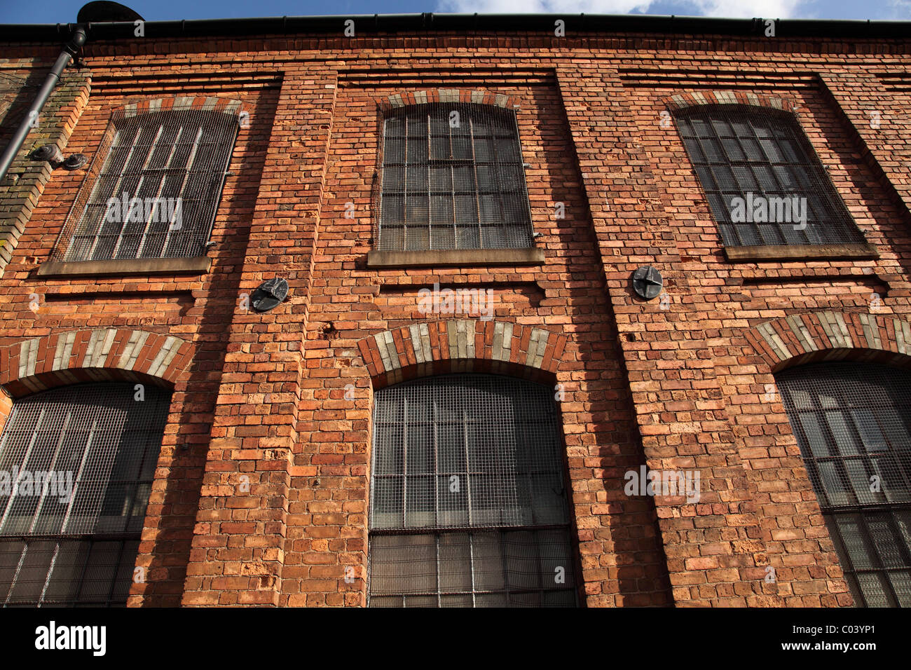 Ancienne usine à Nottingham, Angleterre, Royaume-Uni Banque D'Images
