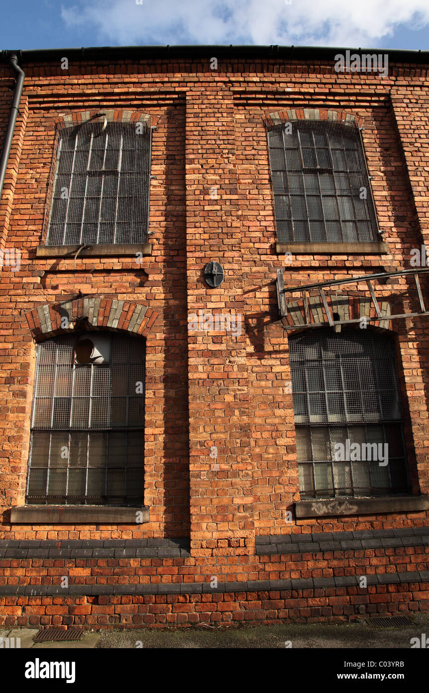 Ancienne usine à Nottingham, Angleterre, Royaume-Uni Banque D'Images