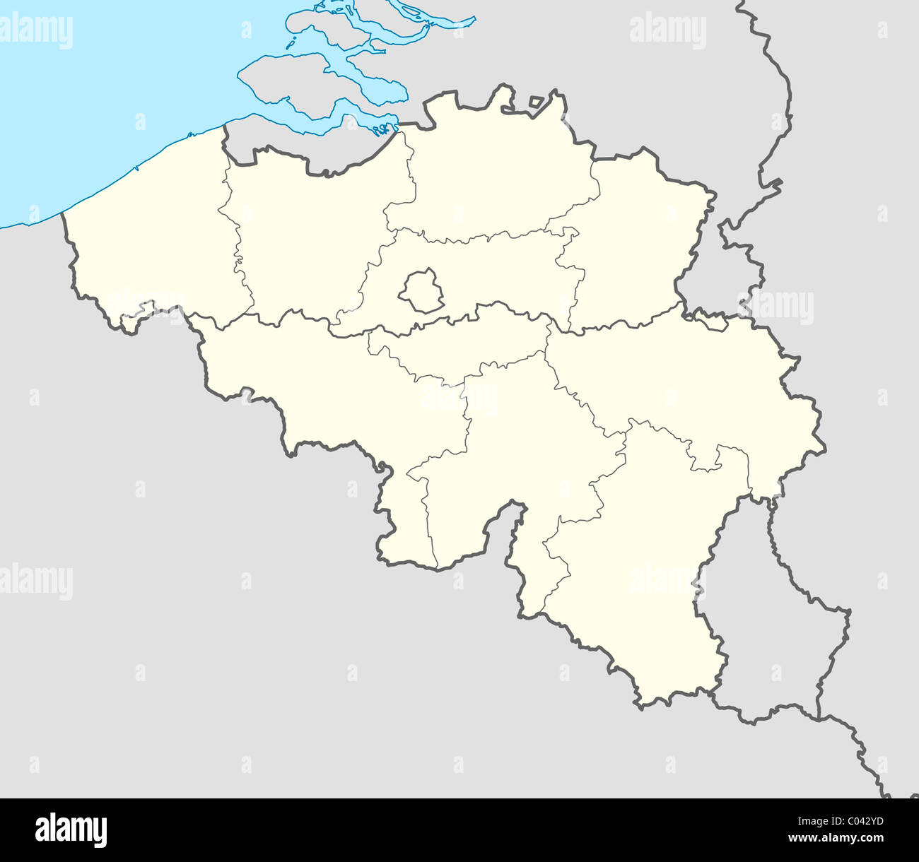 Carte Illustree Du Pays De La Belgique En Europe Photo Stock Alamy