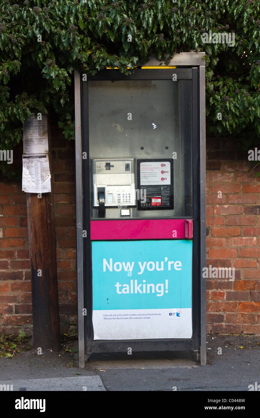 British Telecom téléphone public fort Banque D'Images