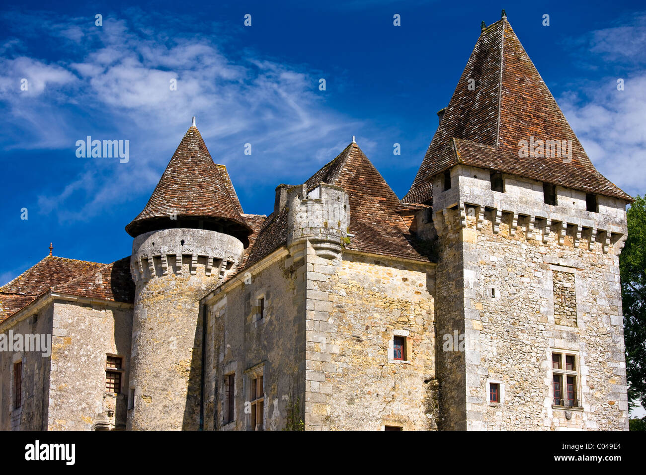 Château de la Marthonie, XV, XVI, XVII siècle, l'architecture, à St