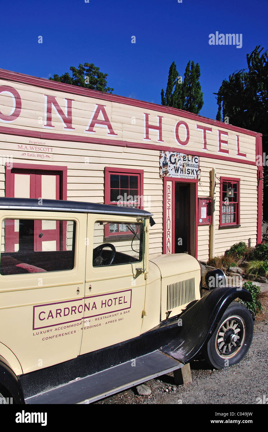 Hôtel Cardrona historique, Cardrona, Région de l'Otago, île du Sud, Nouvelle-Zélande Banque D'Images