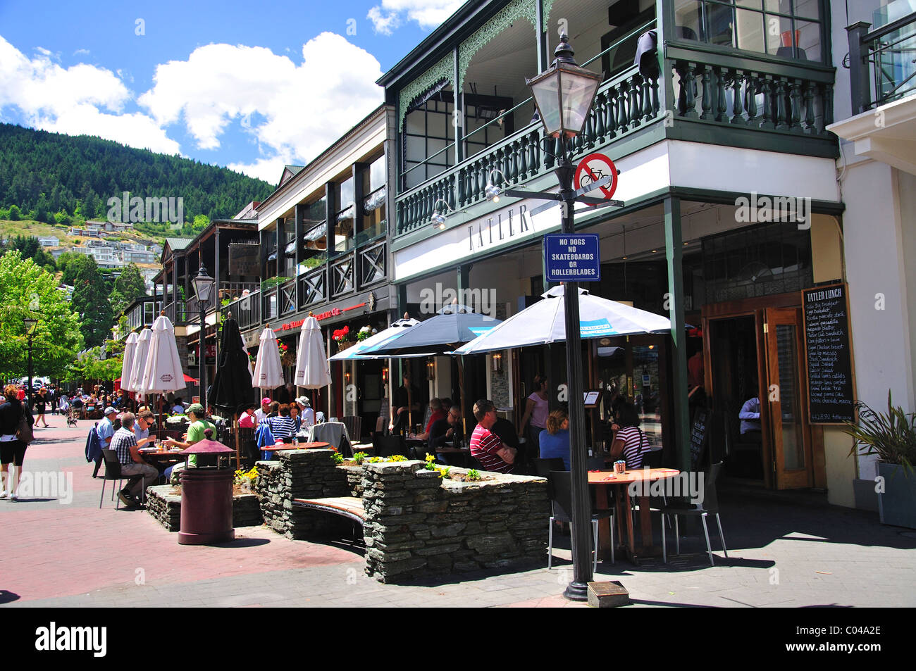 Restaurant Tatler, Centre Commercial de Queenstown, Queenstown, Région de l'Otago, île du Sud, Nouvelle-Zélande Banque D'Images