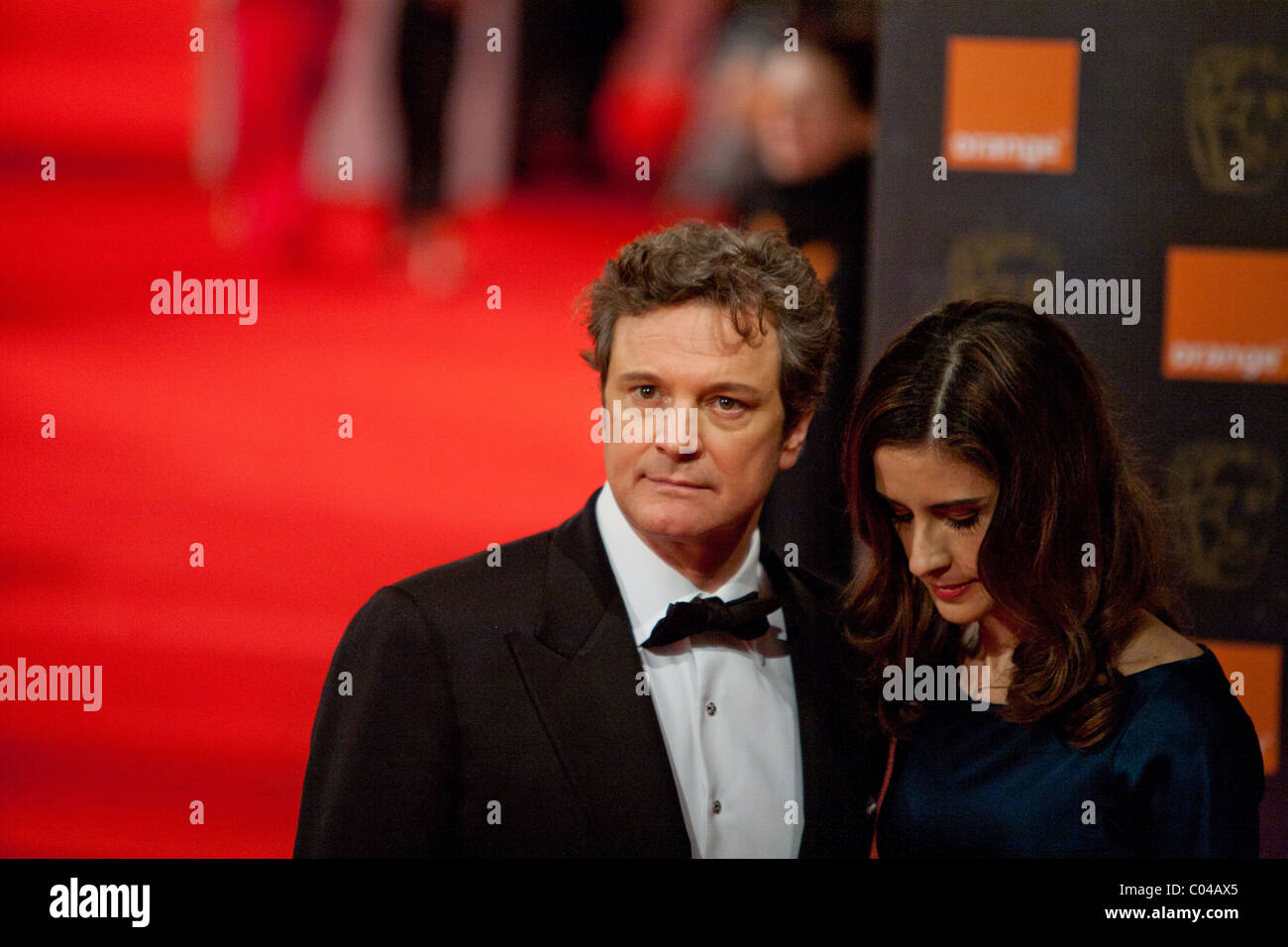 COLIN FIRTH lauréat du BAFTA Award du meilleur acteur dans le discours du roi Banque D'Images