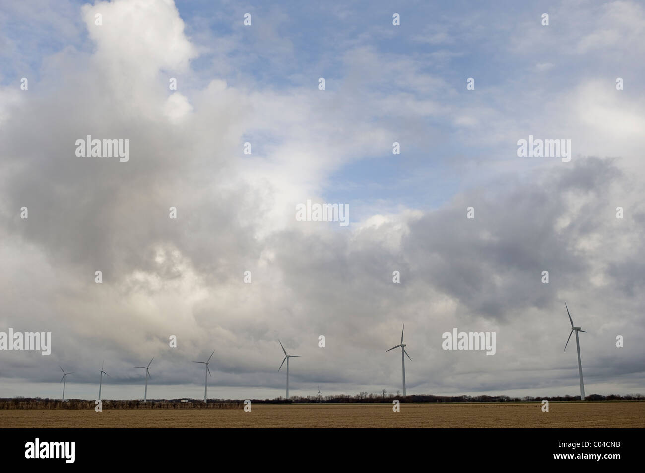 L'énergie éolienne aux Pays-Bas Banque D'Images