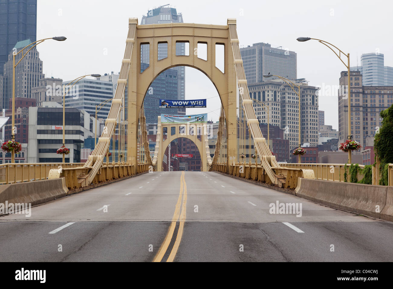 La 9e pont sur la rivière Allegheny, Pittsburgh, USA Banque D'Images