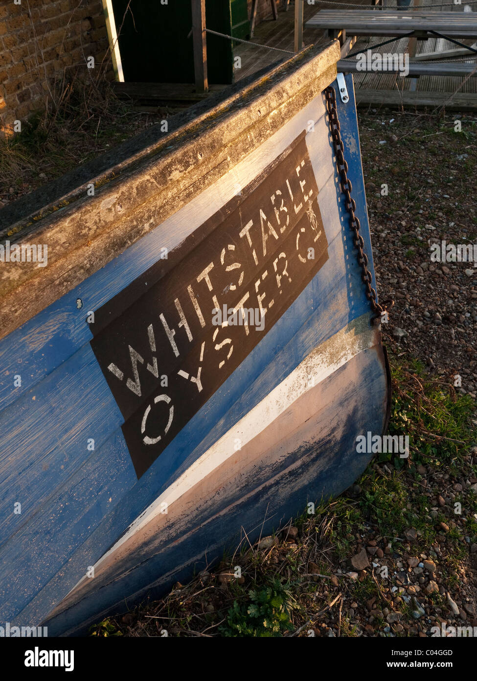 Whitstable oyster company bateau restaurant Banque D'Images