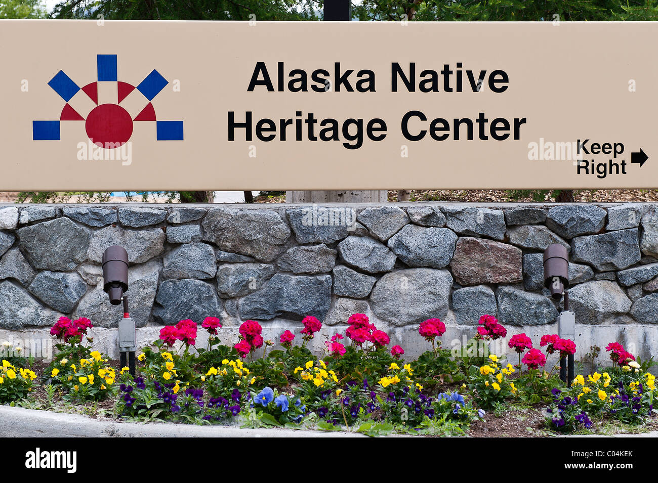 Centre du patrimoine des autochtones de l'Alaska, Anchorage, Alaska Banque D'Images