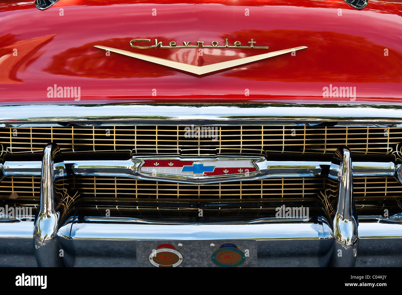 1957 Chevrolet Belair convertible Banque D'Images